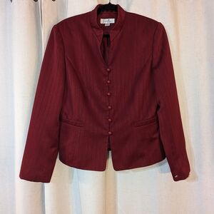 Vintage Red Blazer Button Front  NWOT